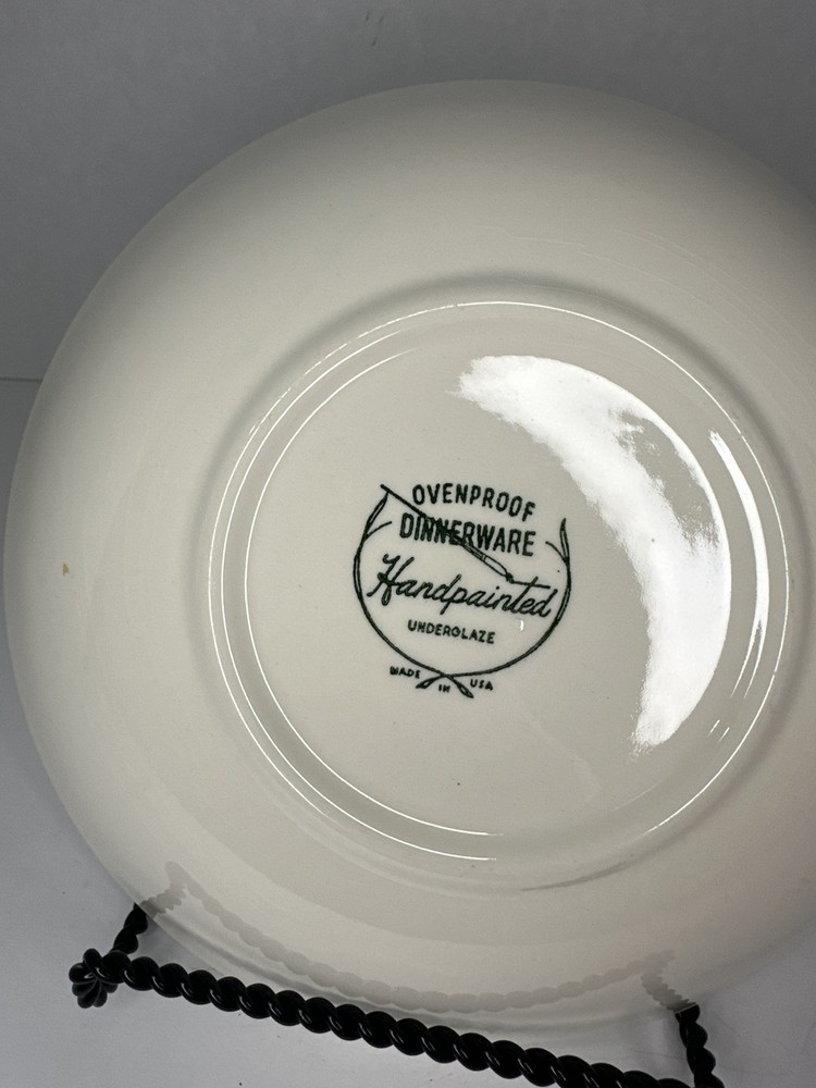 Handpainted Ovenproof Dinnerware Pinecone Bowl
