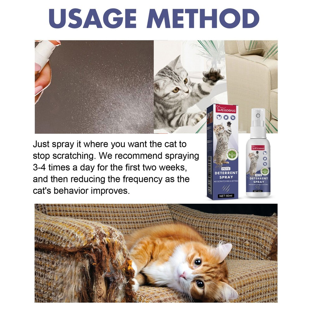 Cat anti scratching spray sofa protector dog training exclusion zone 🐕 🛋️