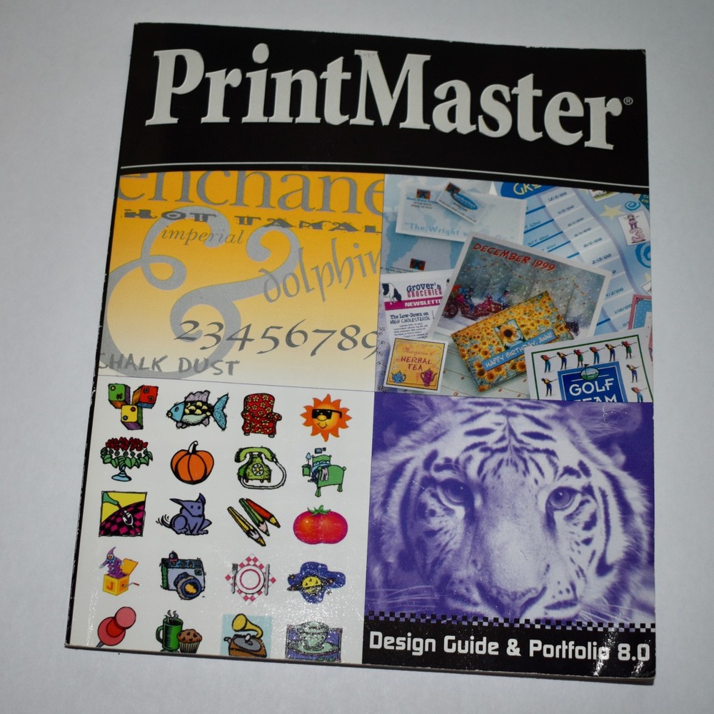 PrintMaster Premier 8.0 PC Software WINDOWS 95 98 Install, Program, 9 Art CDs