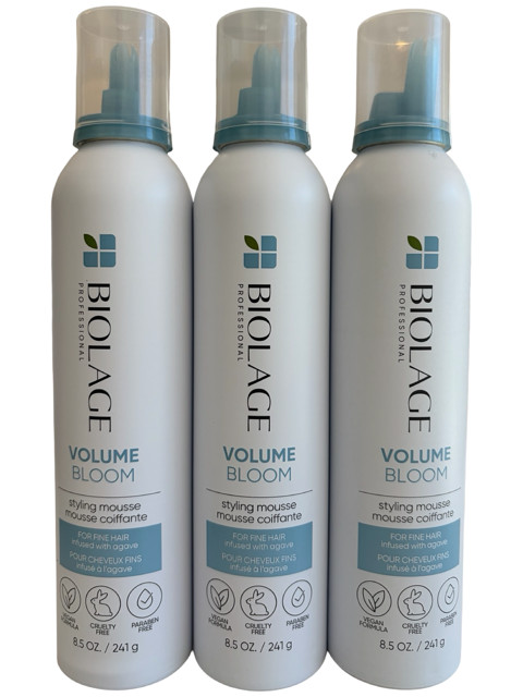 Biolage Volume Bloom Styling Mousse 8.5 Oz PACK OF 3