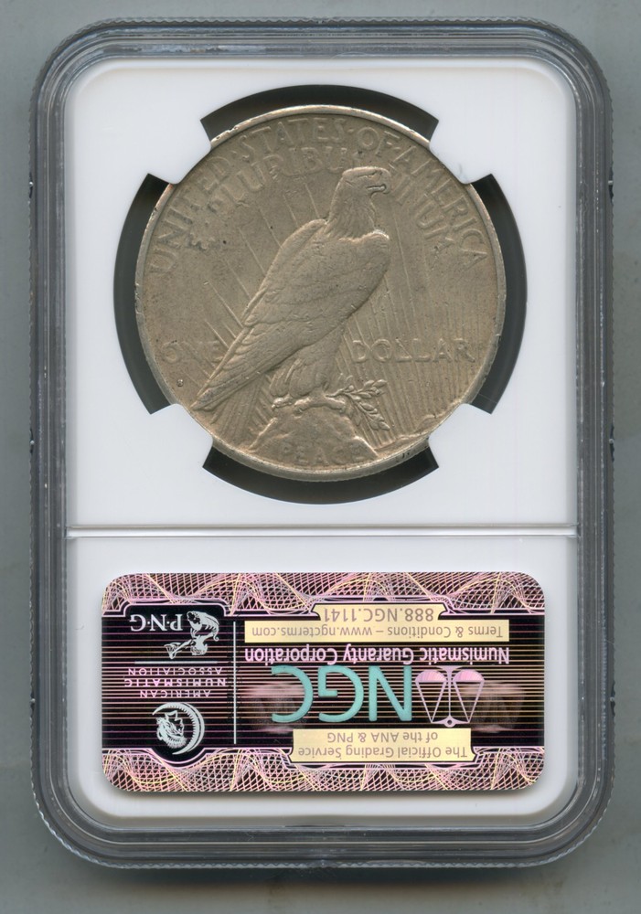 1934 S Peace Silver Dollar NGC AU 50