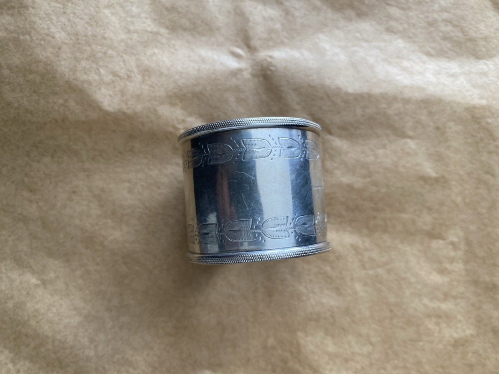 Silver Napkin Ring Engraved Nellie