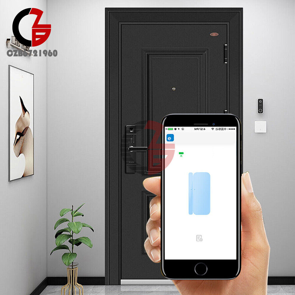 TUYA Wireless WIFI ZigBee Home Security Door Sensor App Control Notification 3V