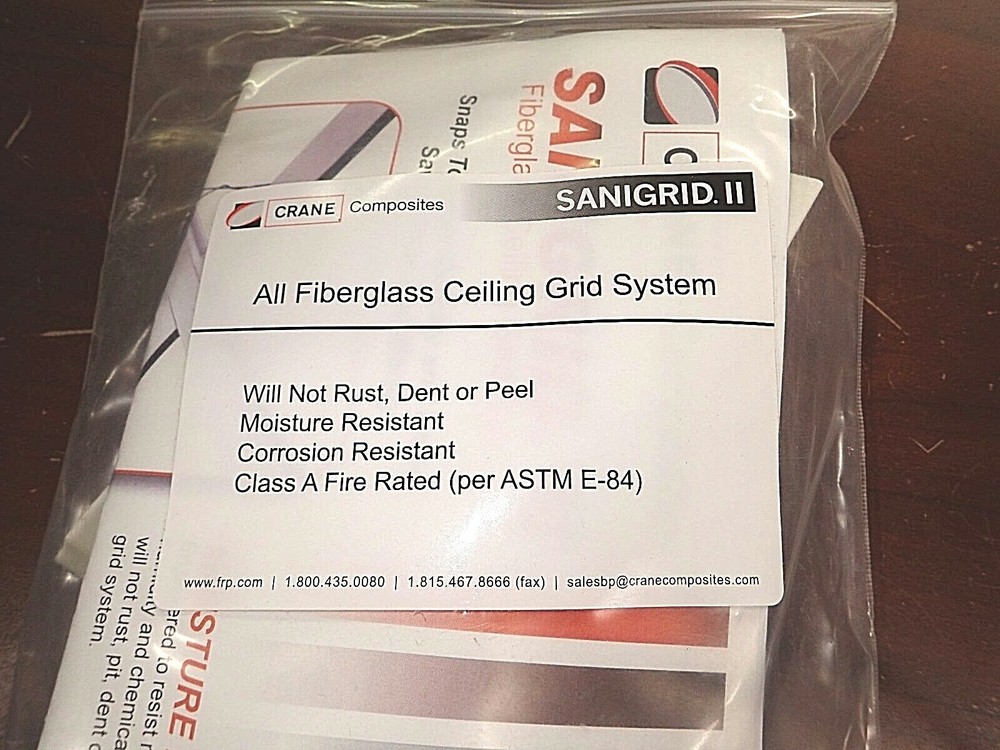 Crane Sanigrid II All Fiberglass Ceiling Grid System