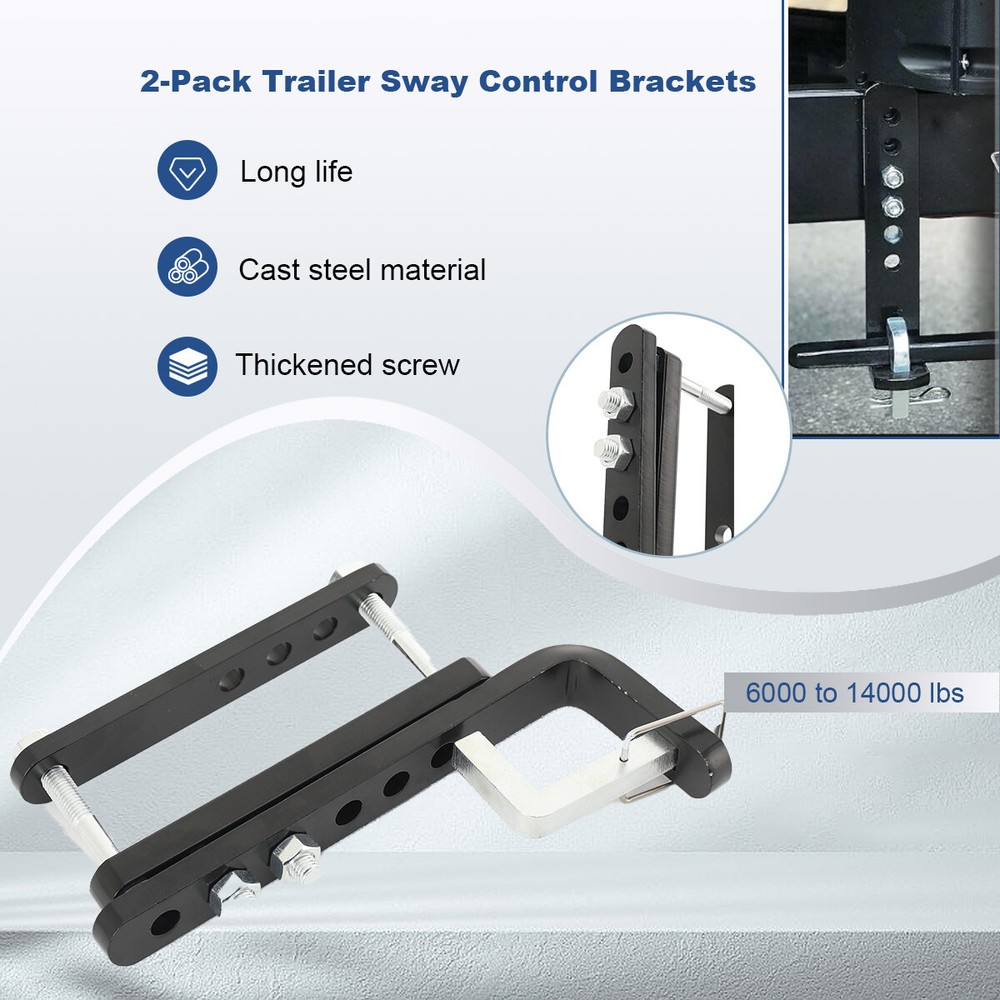 2x Trailer Sway Control Bracket for Equalizer Hitch-Weight Distribution System🔥