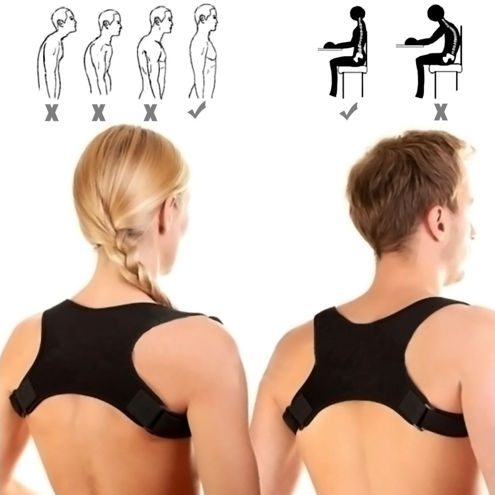Adjustable Posture Corrector Brace: Gently Pulls Shoulders Back to Relieve Pain