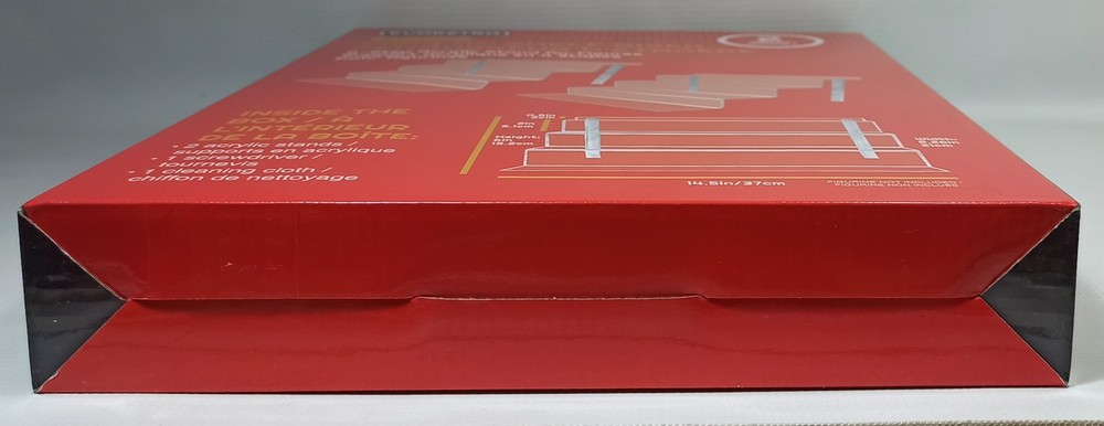 EVORETRO ACRYLIC DISPLAY SHELF RISER DISPLAY STAND FOR FIGURES 2-PACK 14,5"x 6"
