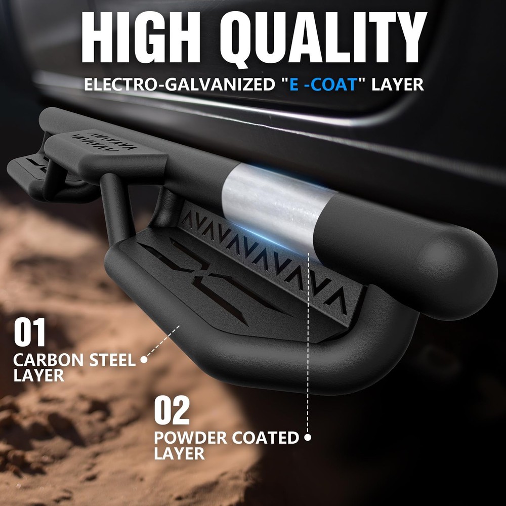 Double Cab Running Boards Compatible with Extended Cab Side Steps