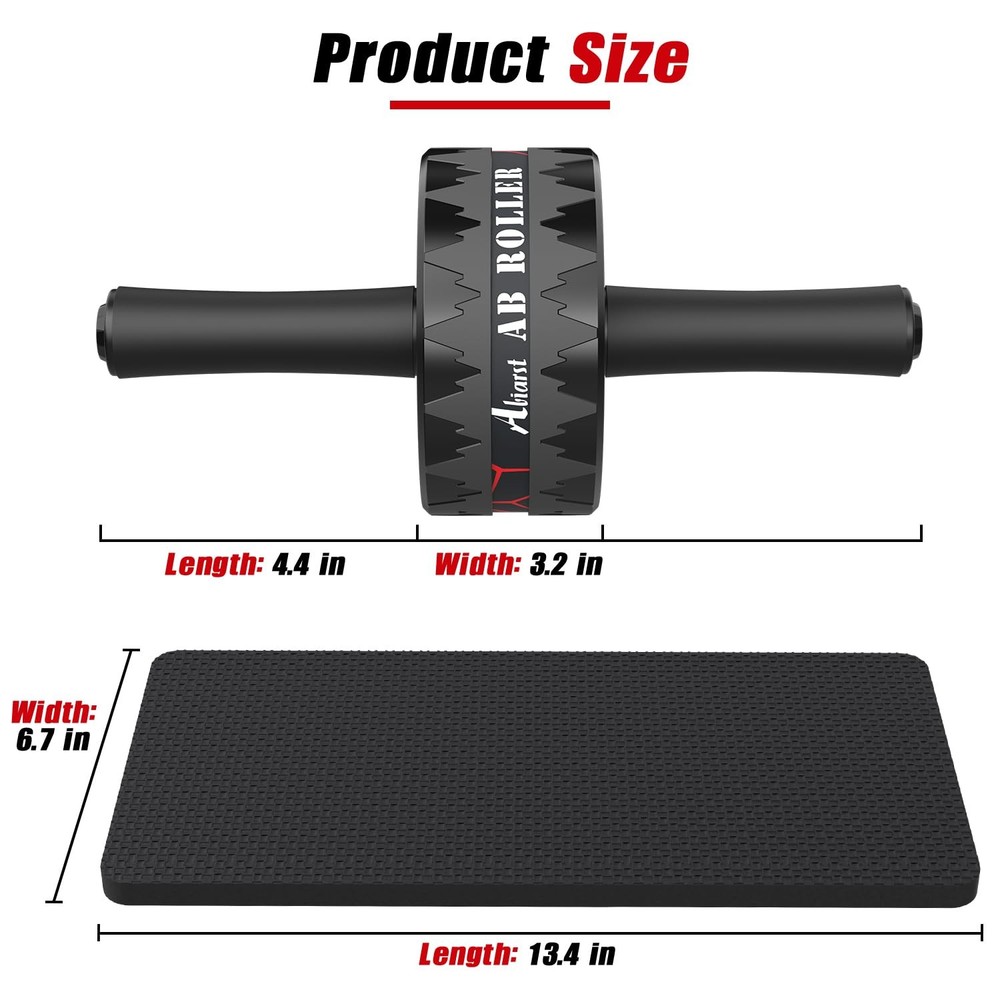 Abiarst Ab Roller Wheel, Abs Workout Equipment for Abdominal Core Strength T...