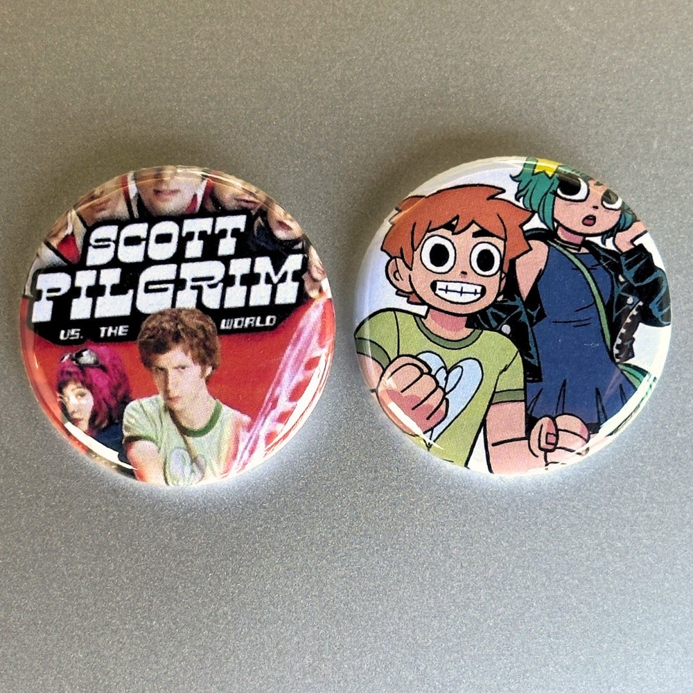 Scott Pilgrim vs. The World Button Pin Set Bag Accessories