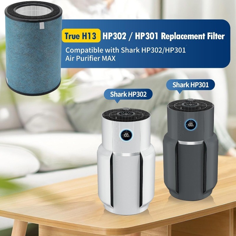 2 Pack HP301 HP302 HP305 Replacement Filter Compatible Shark HP301