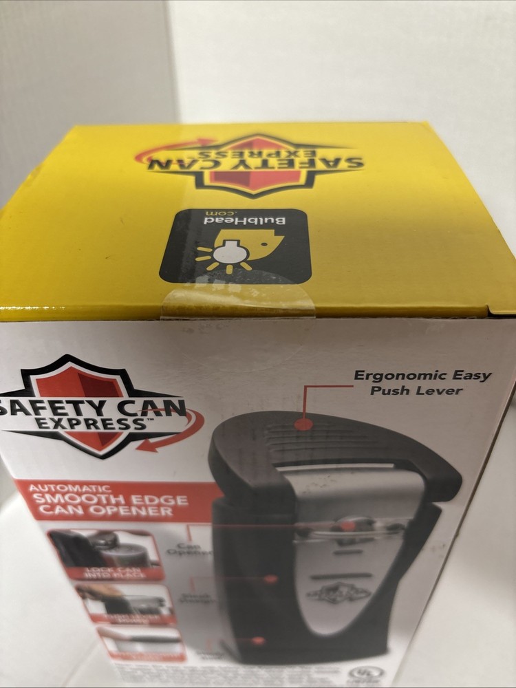 Safety Can Express Smooth Edge automatic Can Opener NEW Bulbhead