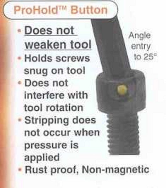 SAE Ball Driver Set of 8 with "ProHold" Button Technology
