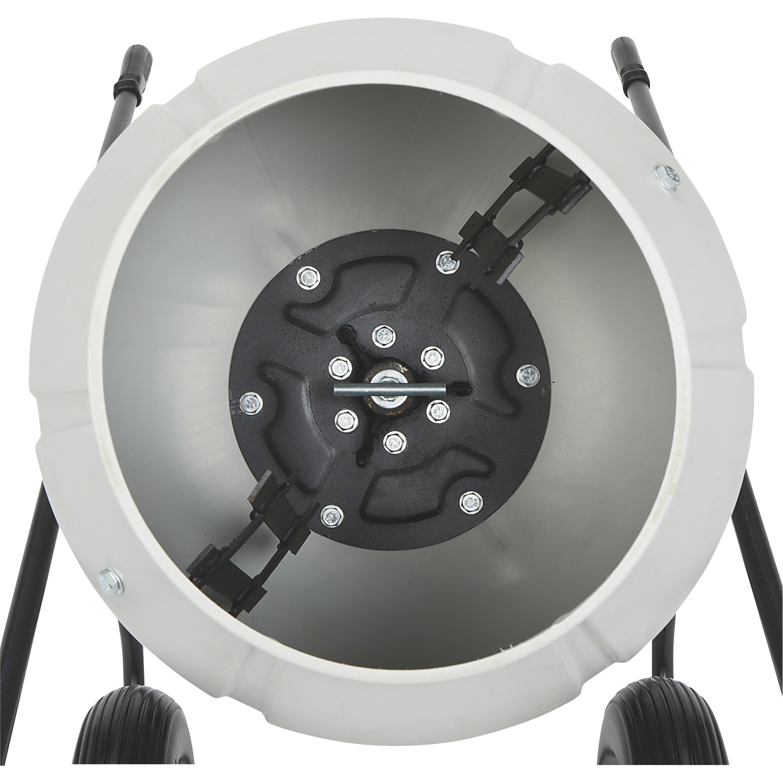 Klutch Electric Cement Mixer, 3.5 Cu. Ft. Poly Drum, 1/2 HP, 120V Electric