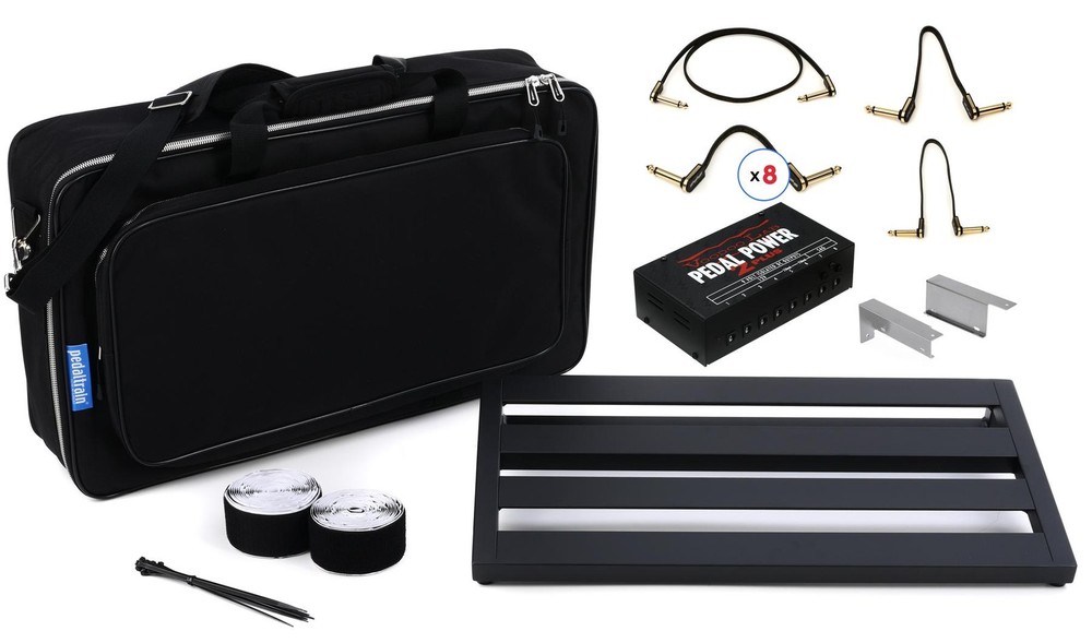 Pedaltrain Performance Pedalboard Kit with Voodoo Power & EBS HP Cables