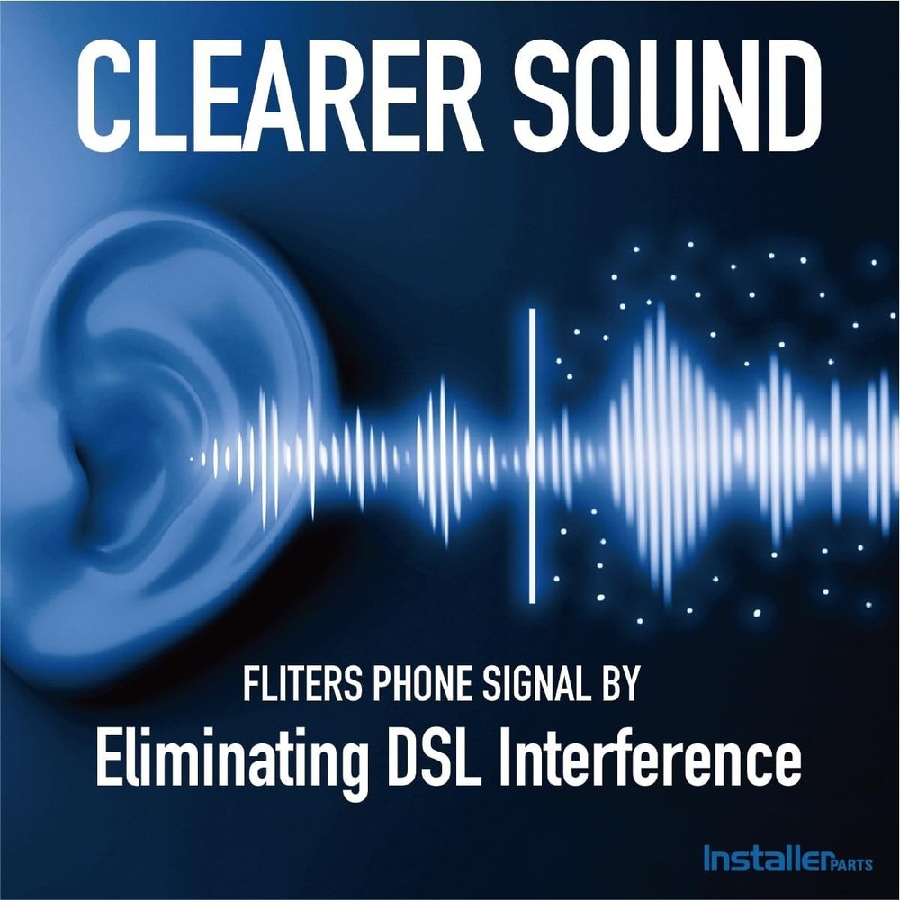 DSL Modem Phone Filter for Interference Elimination Static Noise Blocker