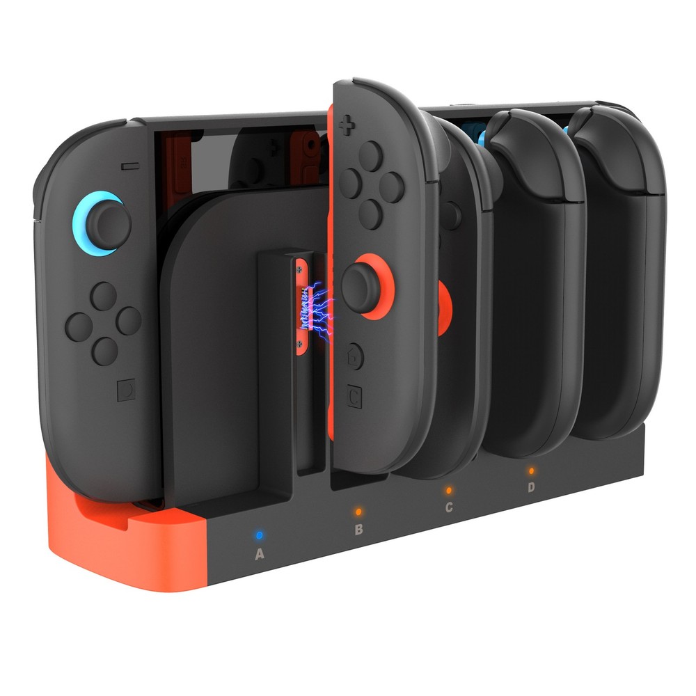 Magnetic Charging Dock for Switch 2 L/R Game Controller with LED Indicators