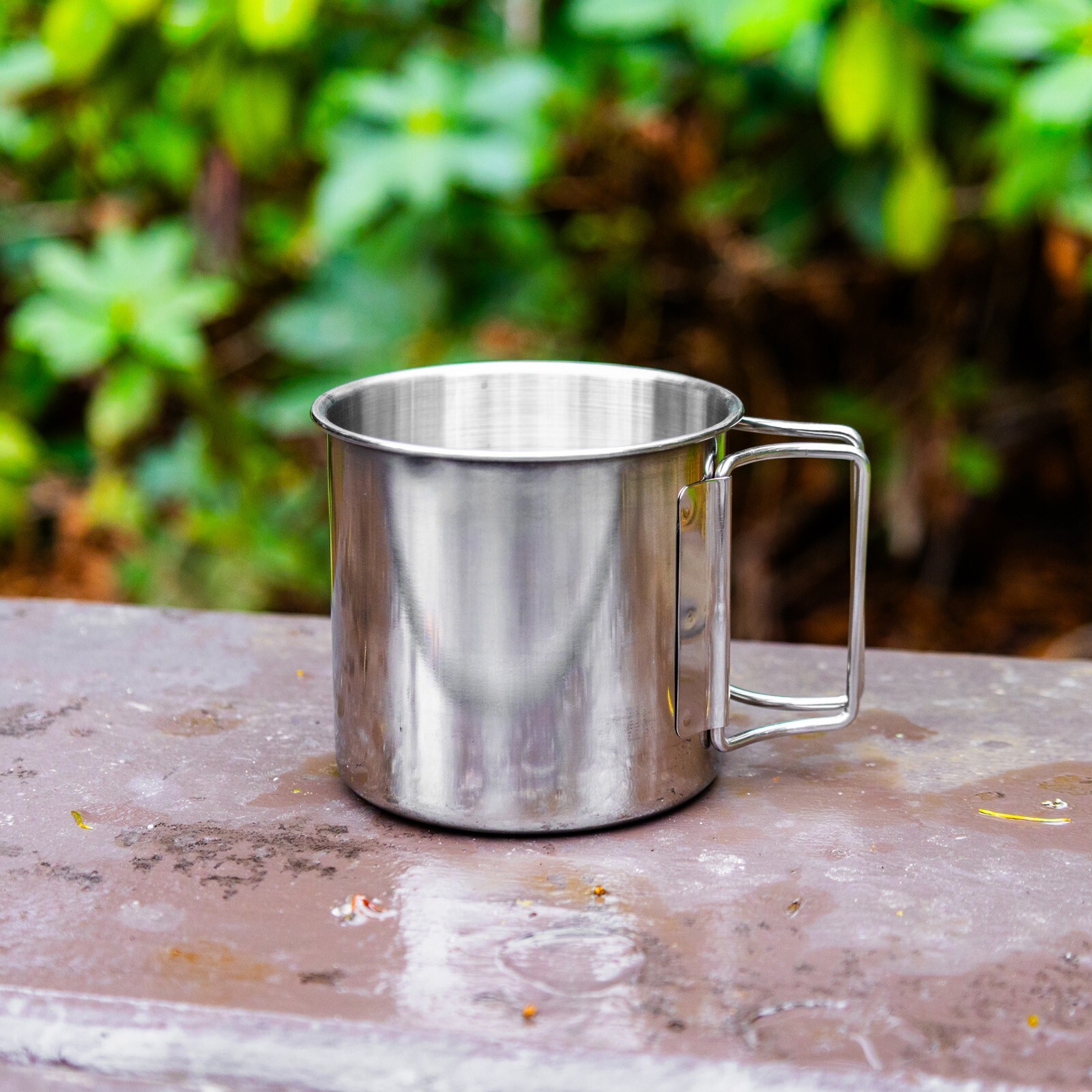 ASR Outdoor 304 Stainless Steel Coffee Mug with Collapsible Handles (2 Sizes)
