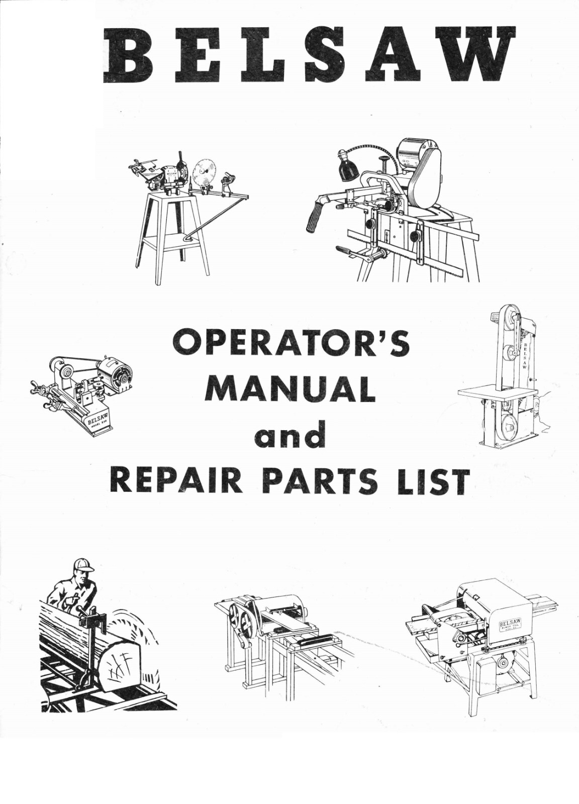Operator Instruction Manual Foley Belsaw Model 1055 Sharp-All