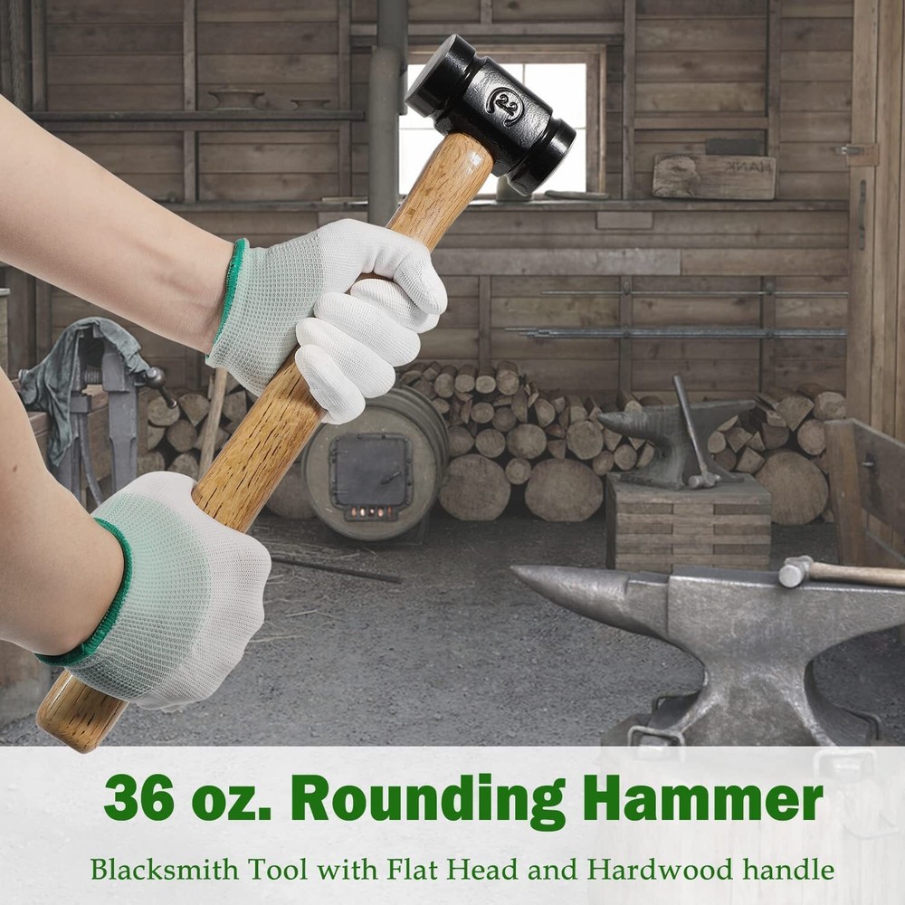 61B 36OZ Double Faced Rounding Hammer Blacksmith Farrier Tool