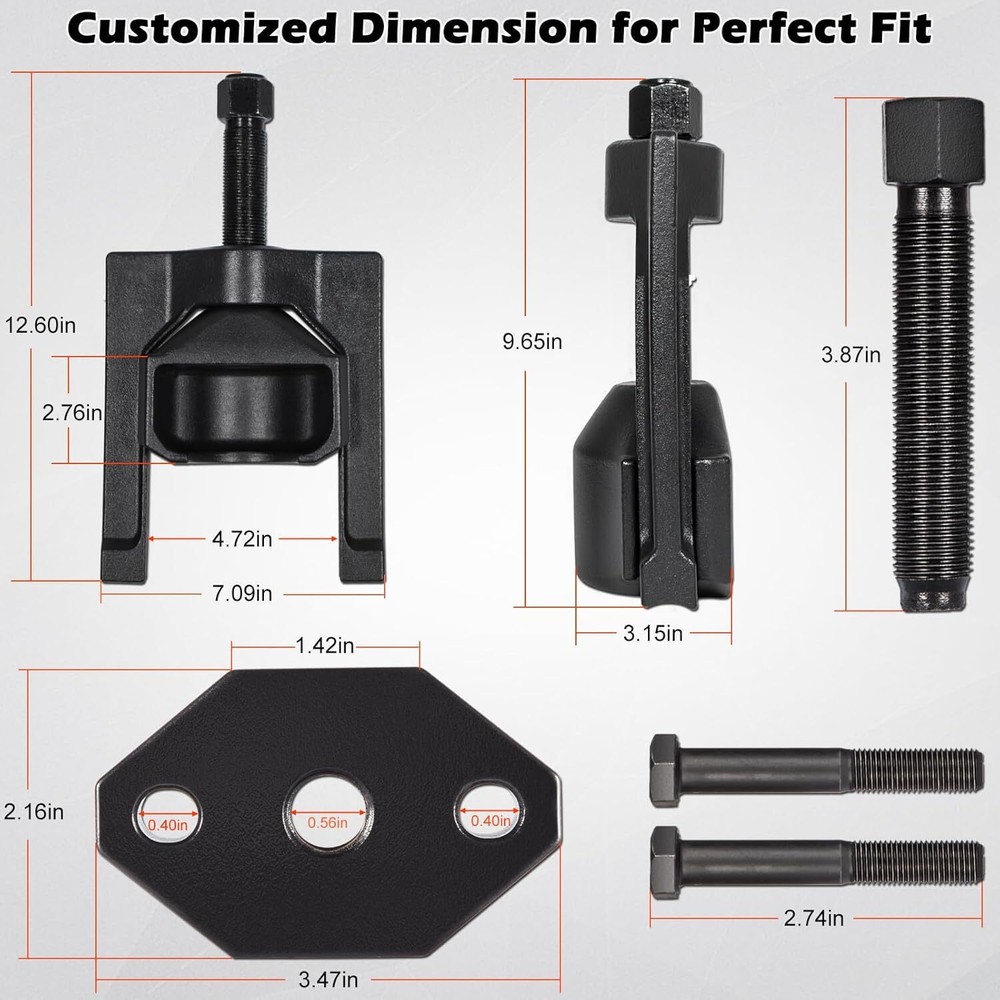 Heavy Duty 10102 U Joint Puller (Class 6-8) & 5192 Bearing Cup Installer Tool