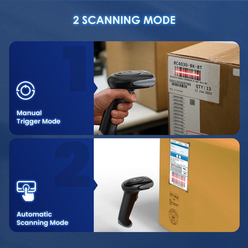 Eyoyo 2D 1D QR Code Barcode Scanner Automatic Fast Precise scanning for Phone PC
