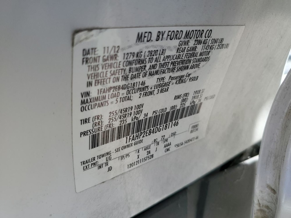 CONTROL PANEL OEM 2013 FORD TAURUS 1YR WRNTY