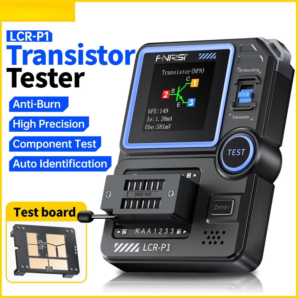 Transistor Tester Diode Triode Capacimeter Resistance LCR ESR MeterMultifunction