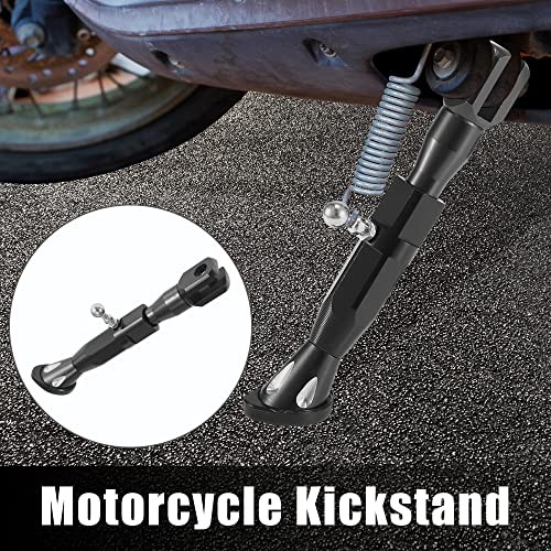 Universal Adjustable Motorcycle Kickstand Side Support Stand CNC Black