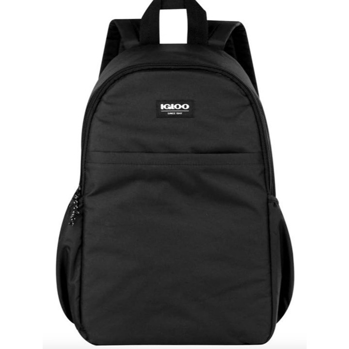 Igloo Repreve 24-Can Cooler Backpack Black Recycled Polyester 4902105