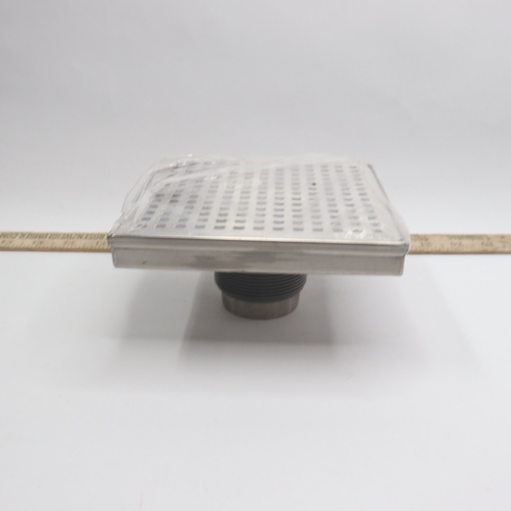 Oatey ABS Chrome Square Drain 6"