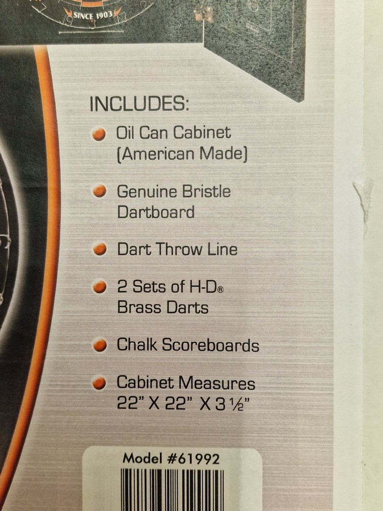 Harley-Davidson Oil Can Darts Kit – Model #61992