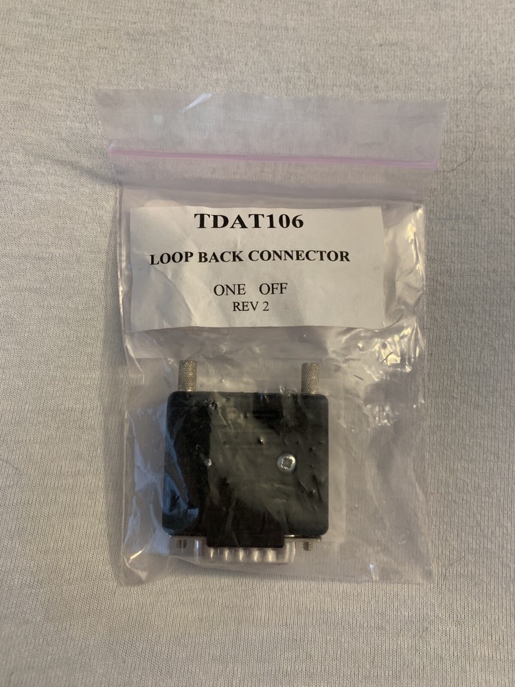 Waters Mass Spectrometer TDAT106 Loopback Connector – Diagnostic Calibration