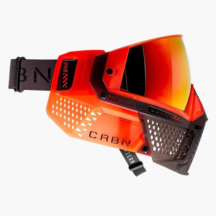 CRBN Zero Pro Paintball Mask (Less Coverage) - Blaze