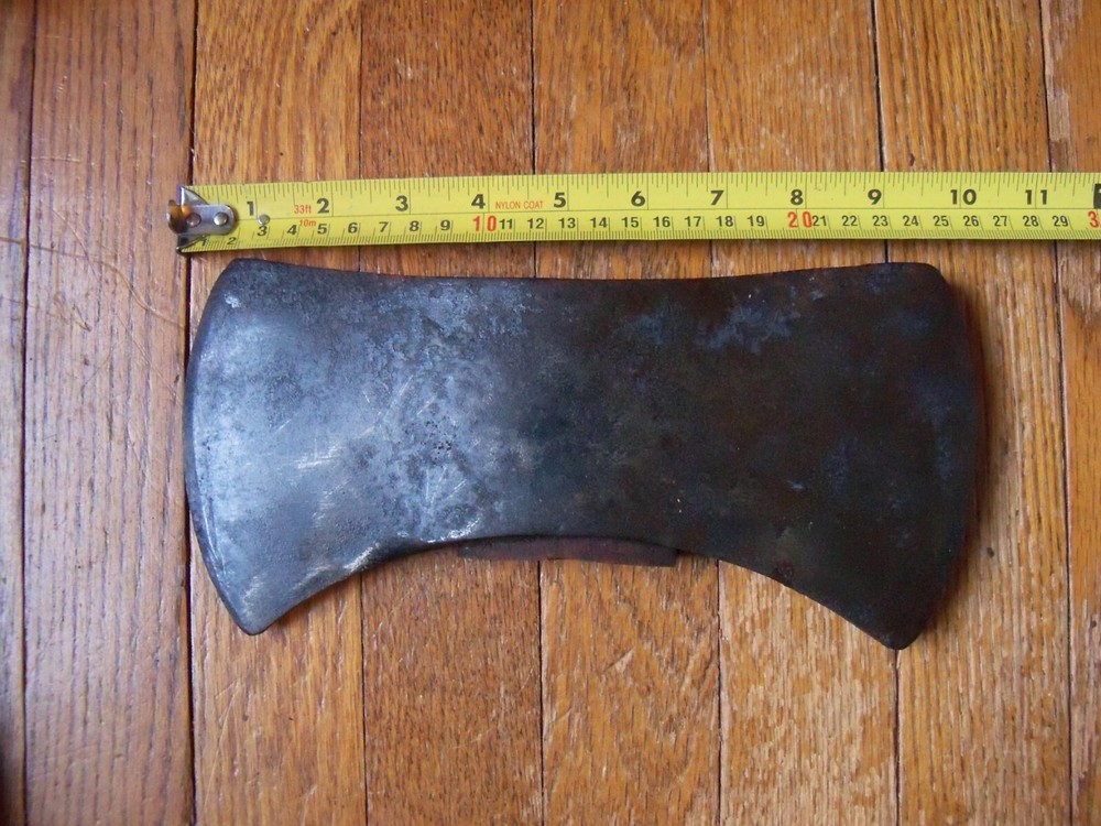 Vintage Unmarked Heavy Double Bit Axe Head
