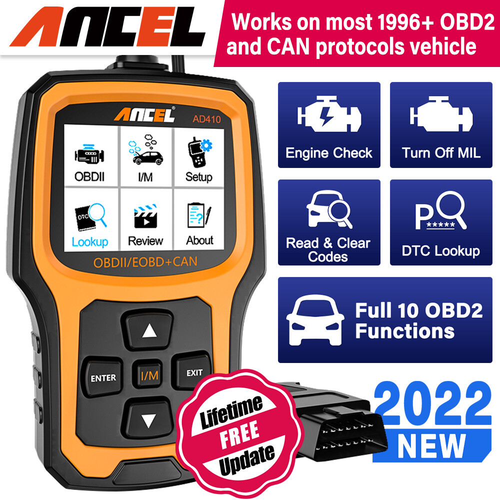 ANCEL AD410 OBD2 Scanner CAN Code Reader Car Diagnostic Tool Check Engine Fault