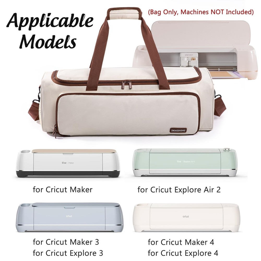 IMAGINING Carrying Case Bag for Cricut Maker 4, Maker 3, Explore 4, Explore 3...
