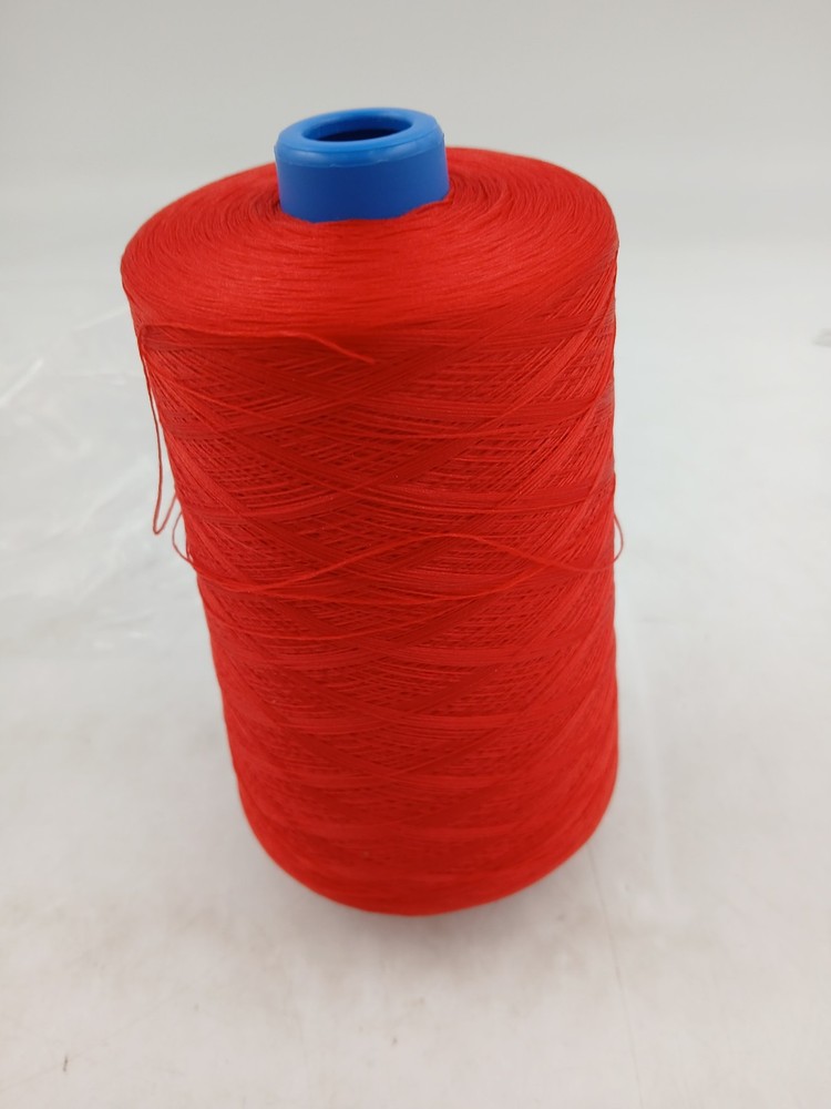 Coats Gramax Atom Red Polyester Thread Cone 16oz Tex 35 128 Soft 222 Serger