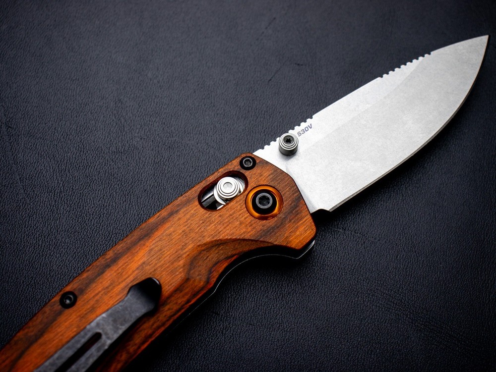 Benchmade North Fork Stabilized Wood 15032