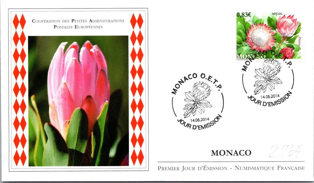 Monaco SC# 2764 FDC 2014 Cooperation Small Postal Administrations - A03476