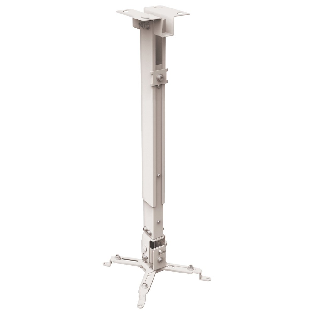 Universal Extendable Tilt DLP LCD Ceiling Projector Mount Bracket 44 lbs - White