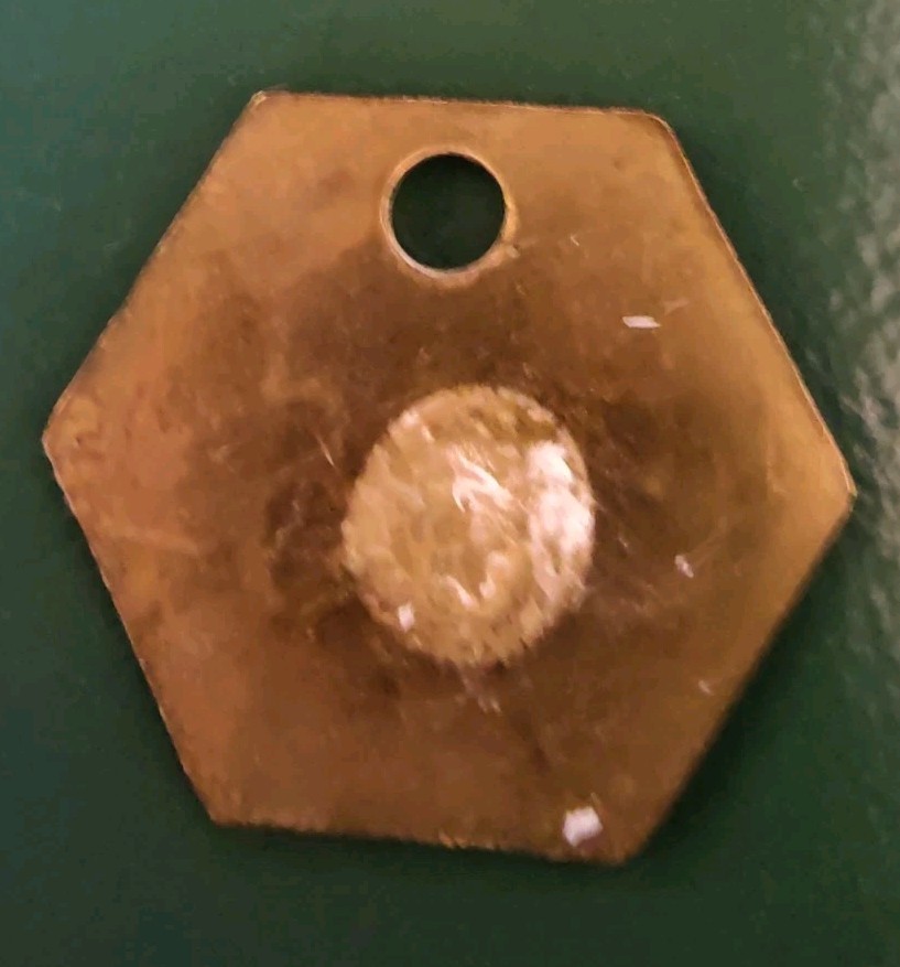 ARKWRIGHT COLLIERY TOKEN / COLLIERY PIT CHECK - marked ARKWRIGHT COLLIERY 505