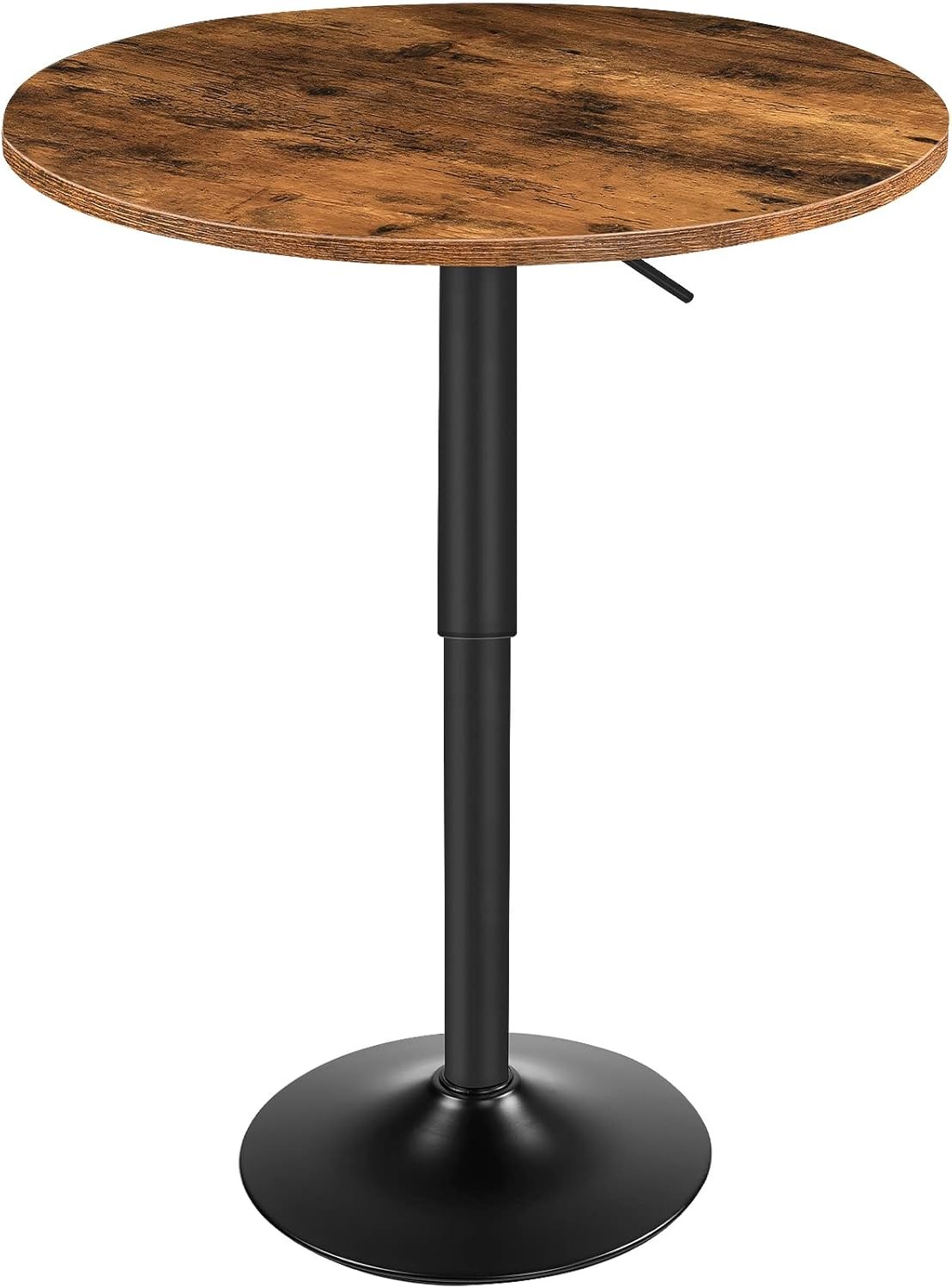 HOOBRO Bar Table Height-Adjustable Pub Table Suitable for Small Space Brown