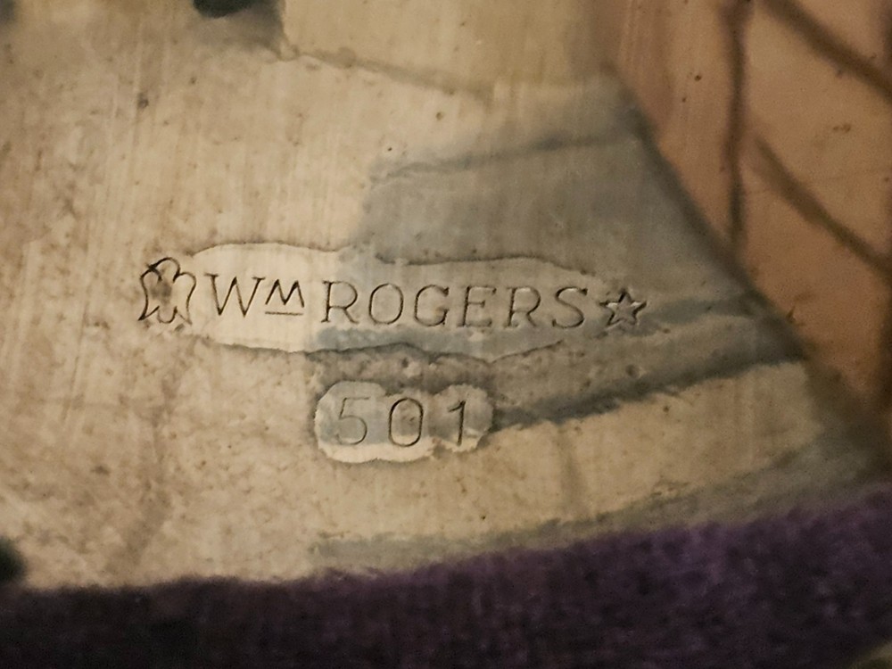 WM WILLIAM ROGERS SILVER PLATE COFFEE PITCHER MARKED 501