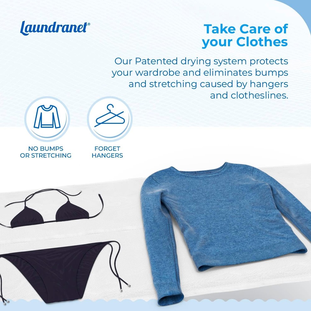 Flat Hanging Mesh Drying Rack for Delicates and Sweaters