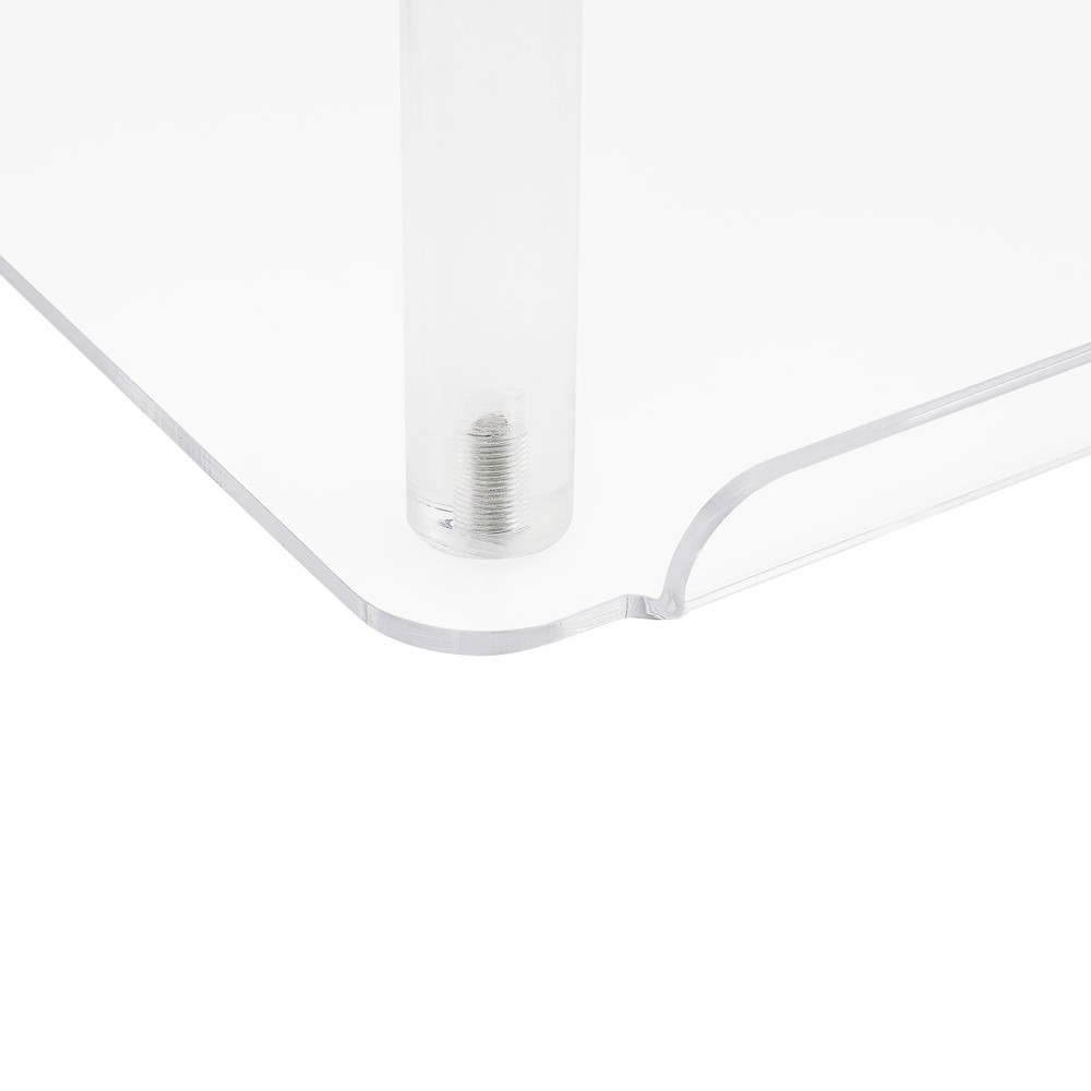 Clear Acrylic Side Table, Entryway Table, C Shaped End Table Minimalist Style