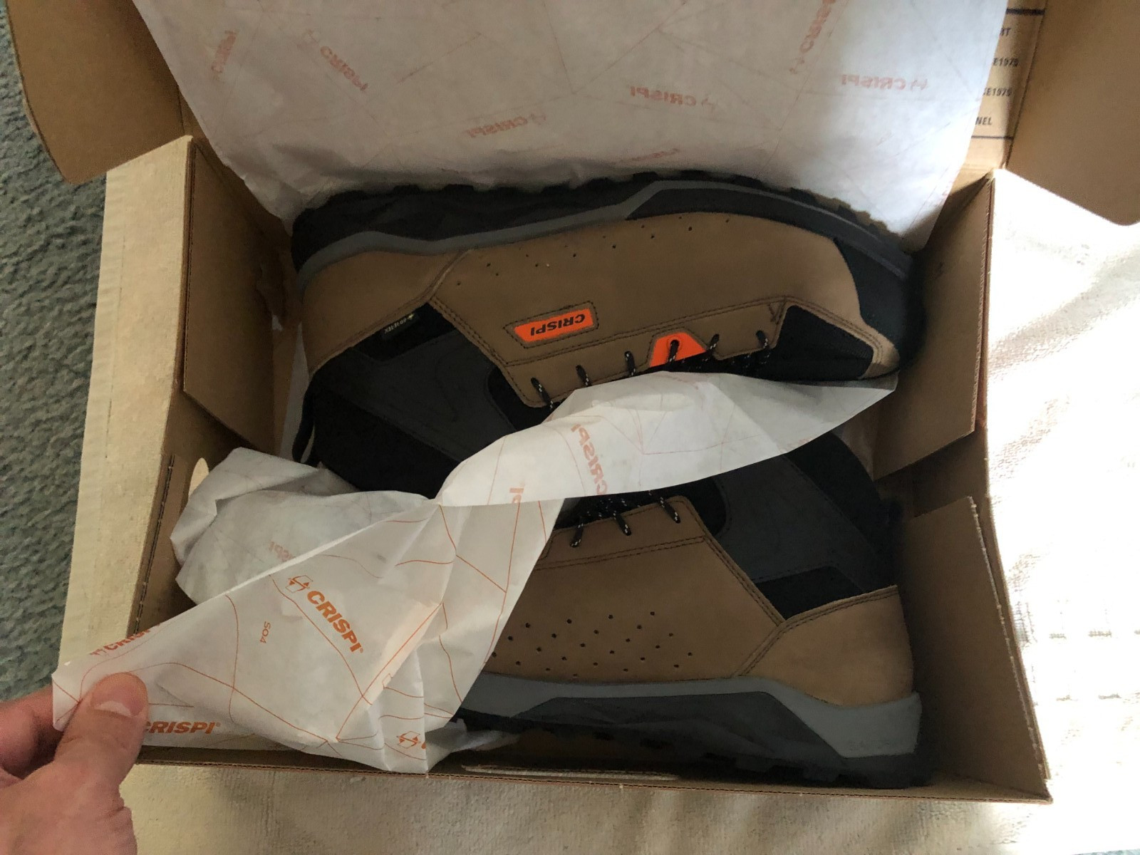 New Crispi Attiva Mid GTX Brown Orange Size 11 LW2320 4207