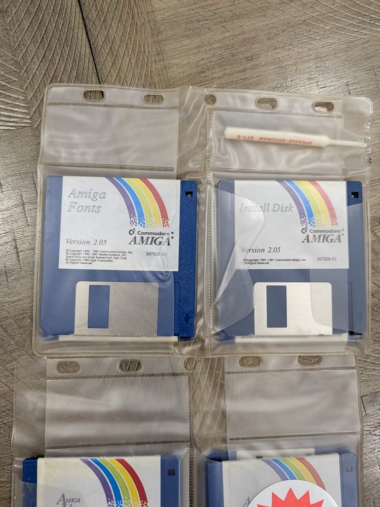 Commodore Amiga Hard Disks-Multiple Programs-Selling As Is