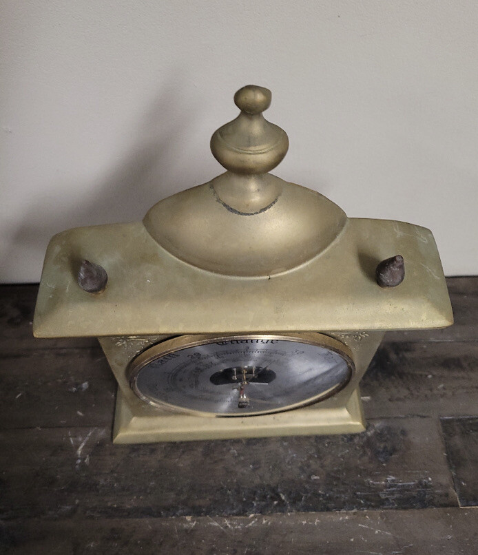 Vintage Daymaster Solid Brass Barometer Very Nice!