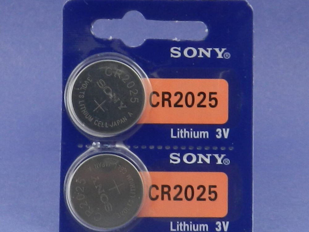 SONY CR2025 LITHIUM 3V BATTERY 2Pcs